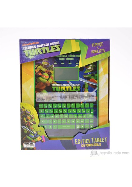 Furkan Ninja Turtles Ekranlı Eğitici Tablet (120 Fonksiyon)