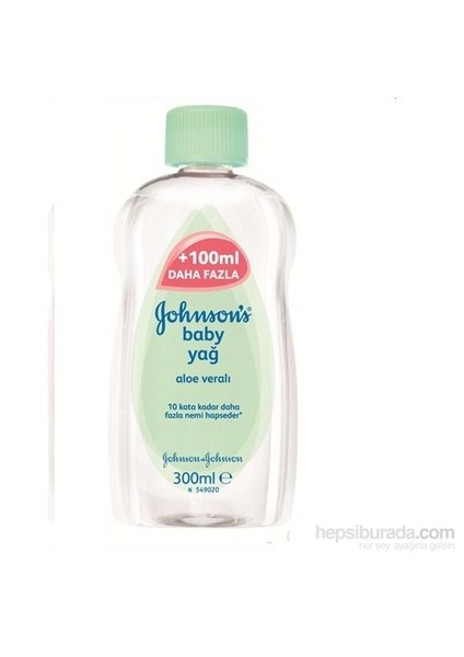 Johnson’s Baby  Oil Bebek Yağı Aloe Veralı 300 ml