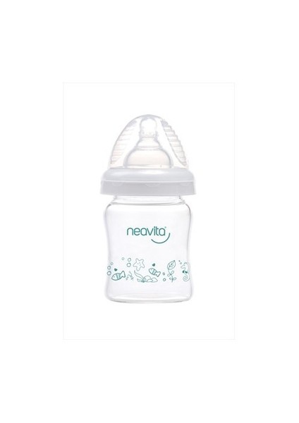 Geniş Ağız Isıya Dayanıklı Cam Biberon 120 Ml