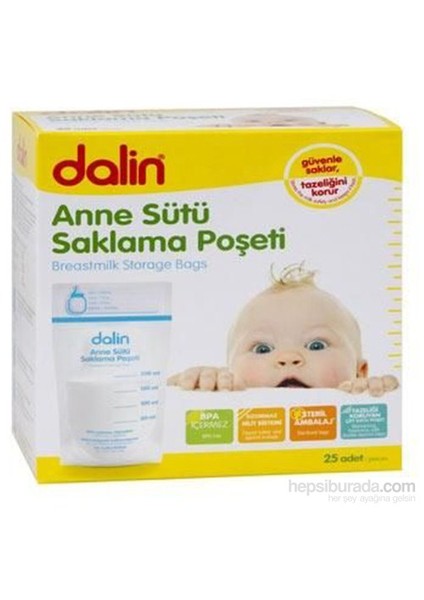 420165 Anne Sütü Saklama Poşeti