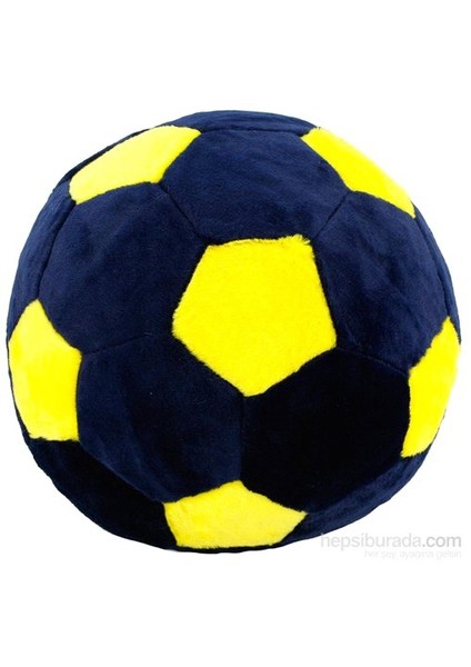 Sarı Lacivert Futbol Topu Peluş Oyuncak