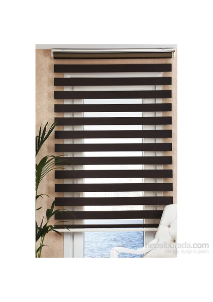 Bambu Zebra Perde Acı Kahve60x200