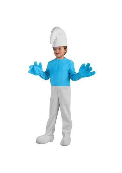 Şirinler Çocuk Kostümü 12-14 Yaş Lüks