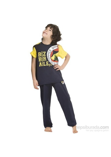 3032 Fenerbahçe Lisanslı Erkek Çocuk Pijama Takımı Lacivert 6 Yaş (116 Cm)