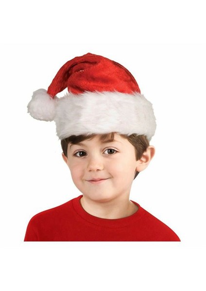 Çocuk Noel Peluş Şapka