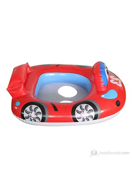 Kırmızı Araba Figürlü Bebe Flotoru 70X57 Cm.