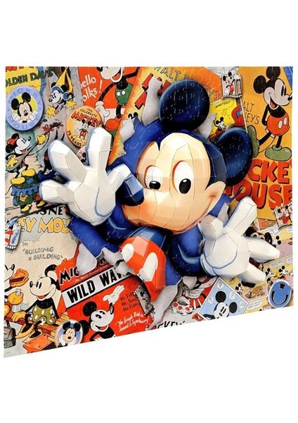 Mega Puzzles 200 Parça 3D Puzzle Breakthrough Mickey