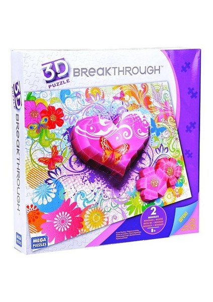 Mega Puzzles 250 Parça  Breakthrough Kalpler Ve Çiçekler