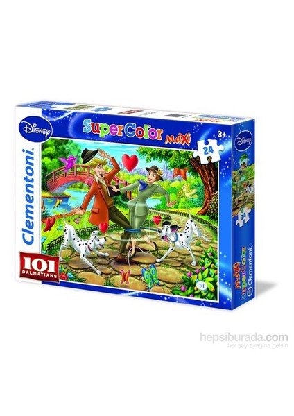 101 Dalmaçyalı Çocuk Puzzle - Clementoni 24 Parça Maxi Puzzle
