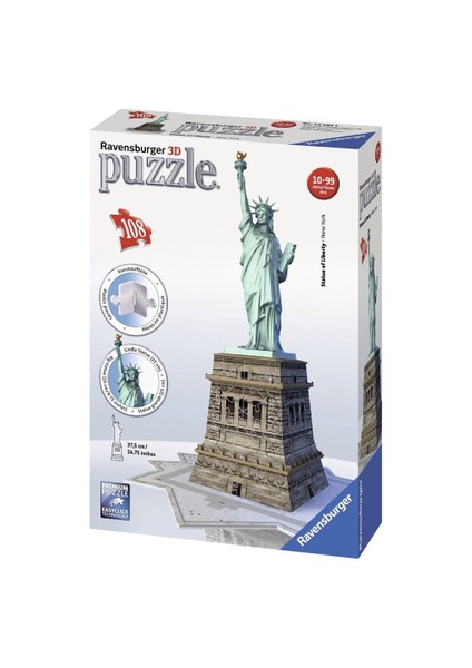 108 Parça 3D Özgürlük Anıtı Puzzle