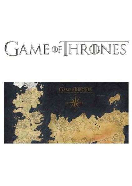 Game Of Thrones: Westeros Map Glass Poster