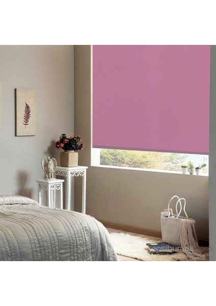 Polyester Stor Perde P-135 Pembe 140X200