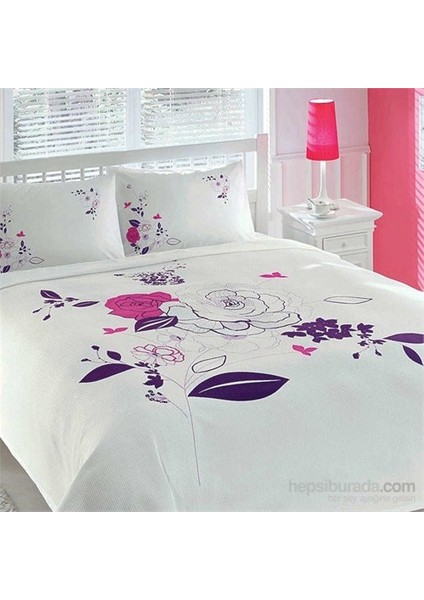 Santa Lila Tek Kişilik Pike Takımı