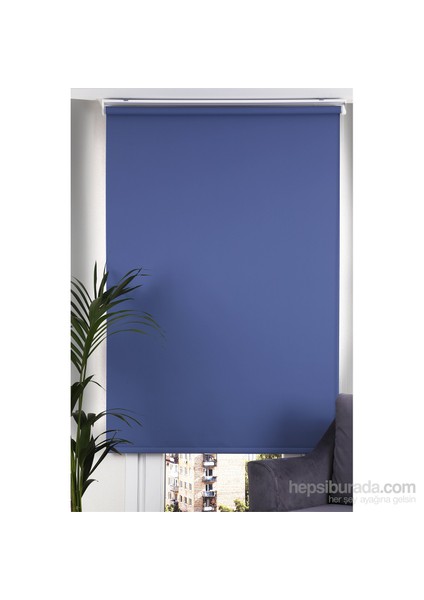 Vip Black Out Stor Perde Mavi 90x200