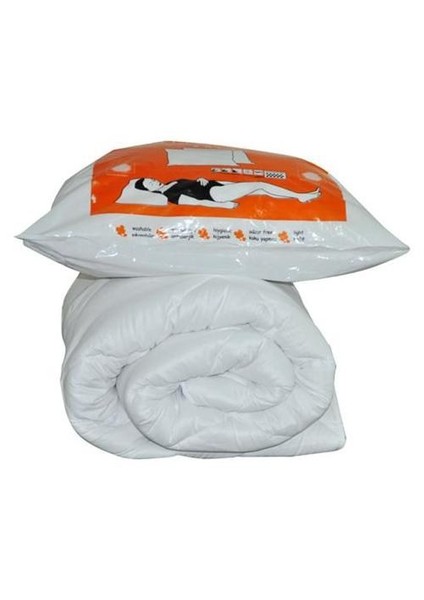 Microfiber Tek Kişilik Yorgan+Bir Adet Yastık