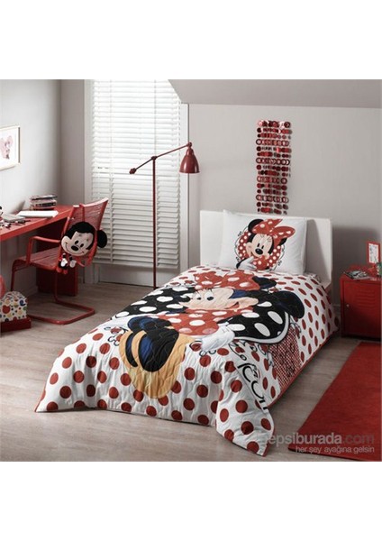 Disney Minnie Tek Kişilik Ranforce Her Mevsim Set