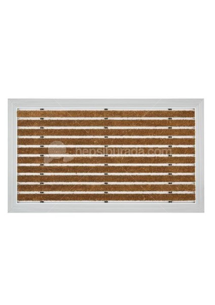- Ultra Mat Koko Fitilli Alüminyum Paspas - 48x80cm