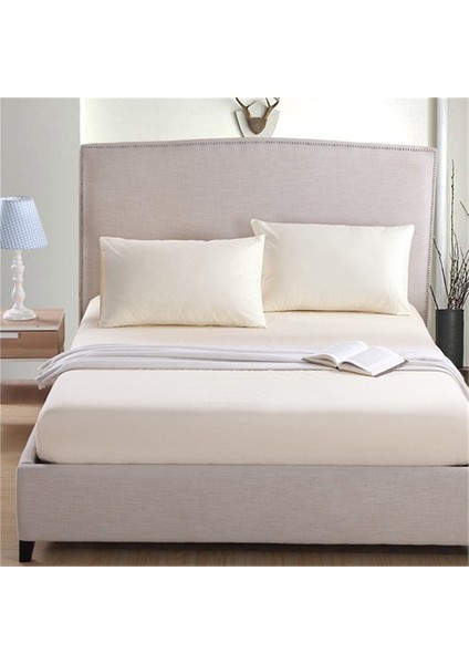 Lastikli Çarşaf Seti Çift Kişilik Krem fiyatları