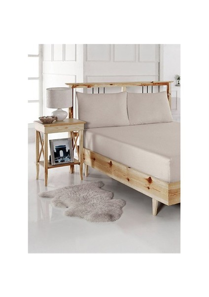 Lastikli Çarşaf Seti Çift Kişilik Bej fiyatları