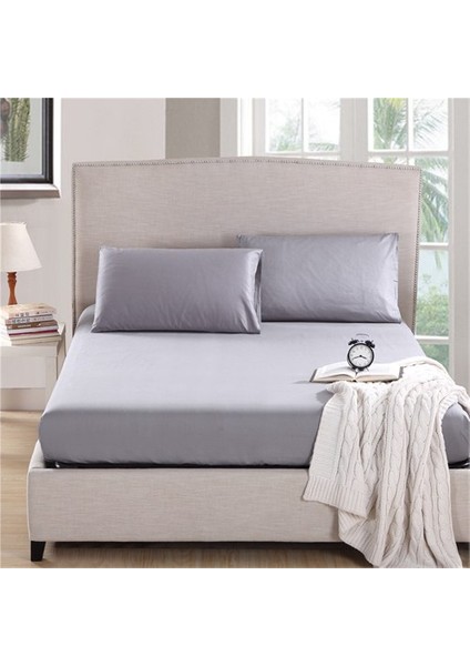 Lastikli Çarşaf Seti Çift Kişilik Gri fiyatları