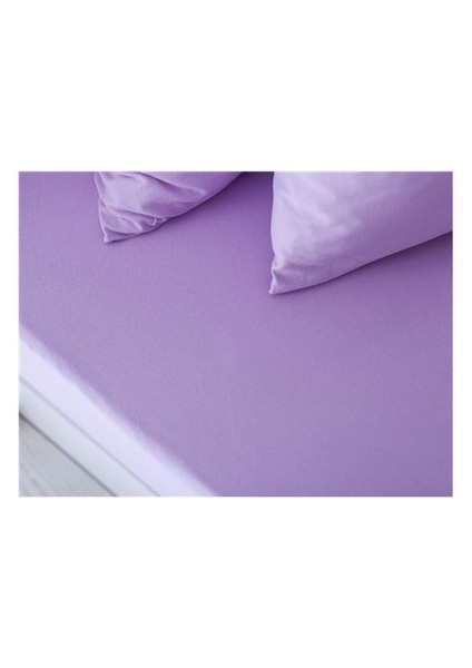 Lastikli Çarşaf Seti Tek Kişilik Lila fiyatları