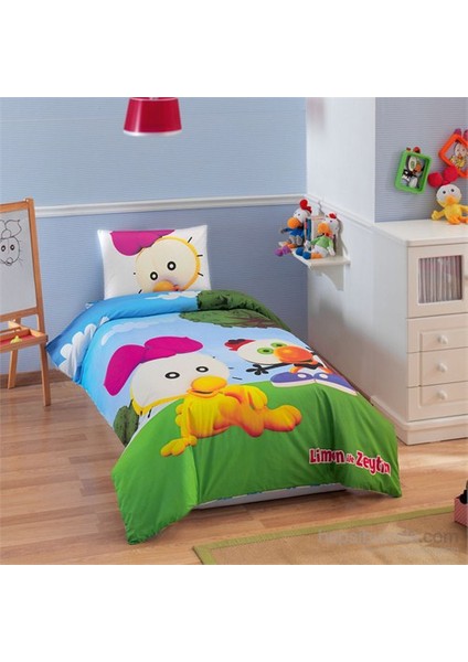 Sizinkiler Cartoon Tek Kişilik Ranforce Nevresim Takımı