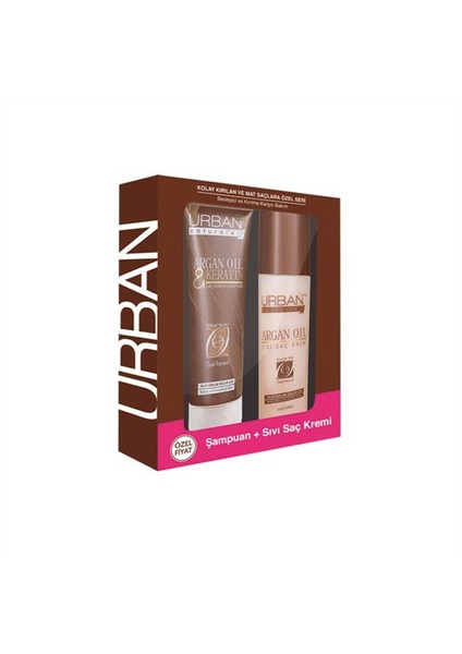 Argan & Keratin Şampuan + Sıvı Saç Krem