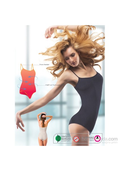 Çıtçıtlı Body Seamless Bayan İp Askı