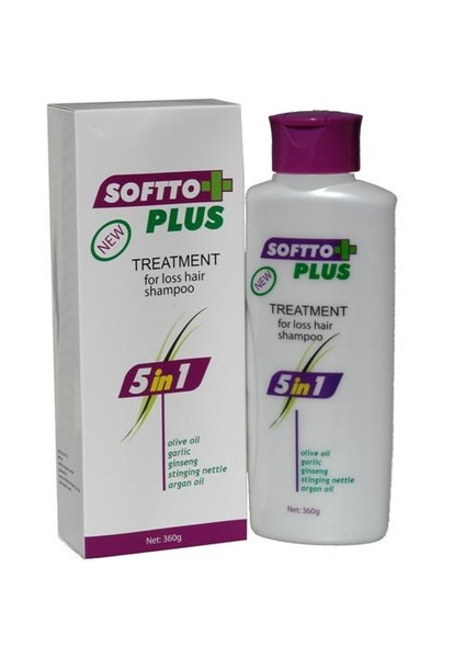 Softto Plus 5İn1 Bitki Özlü Şampuan 360 Gr