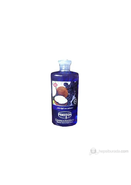 PHOTON Cocount and Blackberry Shower Gel and Bath Foam 600ml(Duş Jeli+Banyo Köpüğü)