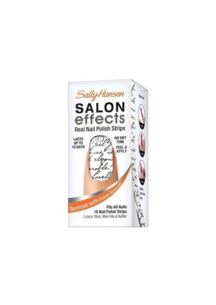 Salon Effects - Gerçek Ojeden Yapılan Desenli Tırnak Bantları - Love Letter 4408-49