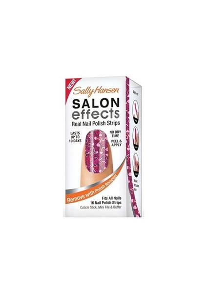 Salon Effects - Gerçek Ojeden Yapılan Desenli Tırnak Bantları - Are You Single 4422-04