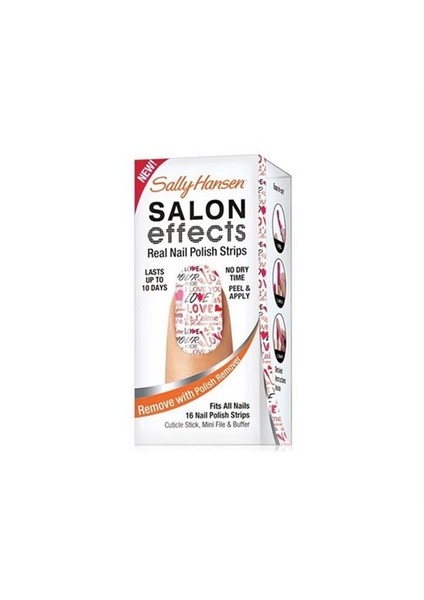 Salon Effects - Gerçek Ojeden Yapılan Desenli Tırnak Bantları - Love Always 4422-01