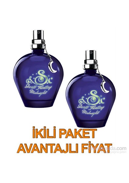 Secret Fantasy Midnight Parfüm 50Ml. 2Li Set fiyatları
