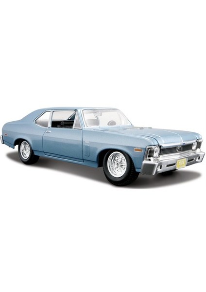 Maisto Chevrolet Nova SS 1970 Diecast Model Araba 1:24 Special Edition Mavi