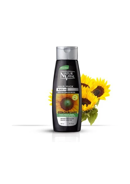 Natur Vital Henna Siyah Renkli Saçlar İçin Saç Kremi 300 ML