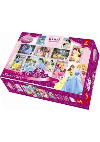 Puzzle Disney Prensesler 10'lu Set