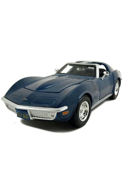 Maisto Chevrolet Corvette 1970 1:24 Model Araba S/E Mavi