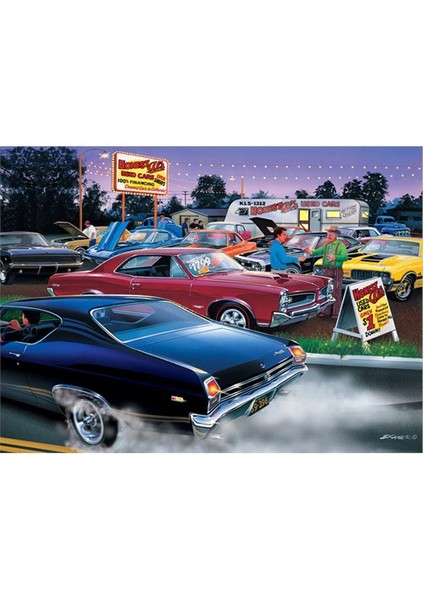 1000 Parça Puzzle Honest Al's Used Cars