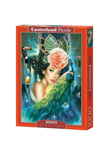 Lady With A Peacock Puzzle (1000 Parça)