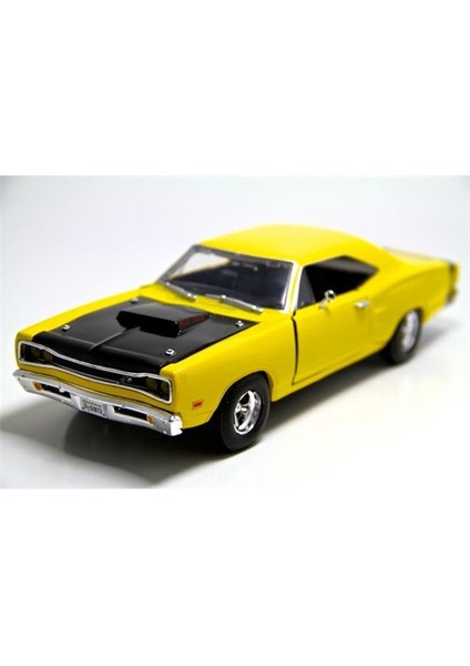 1:24 1969 Dodge Coronet Süper Bee -Sarı Model Araba