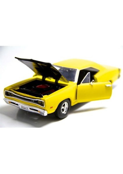 1:24 1969 Dodge Coronet Süper Bee -Sarı Model Araba modelleri
