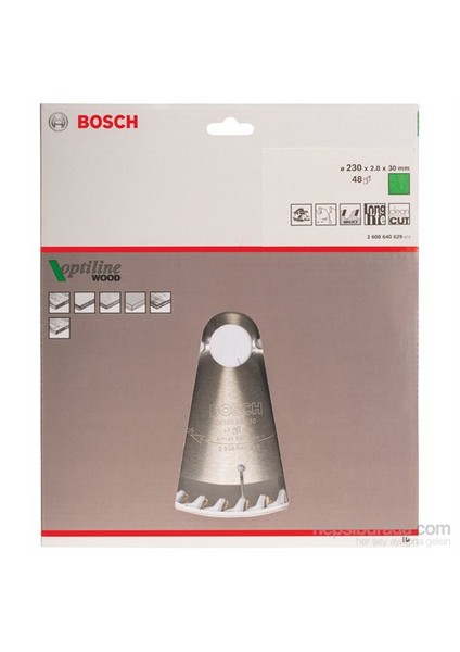 - Optiline Serisi Ahşap İçin Daire Testere Bıçağı - 230 X 30 X 2,8 Mm, 48 Diş