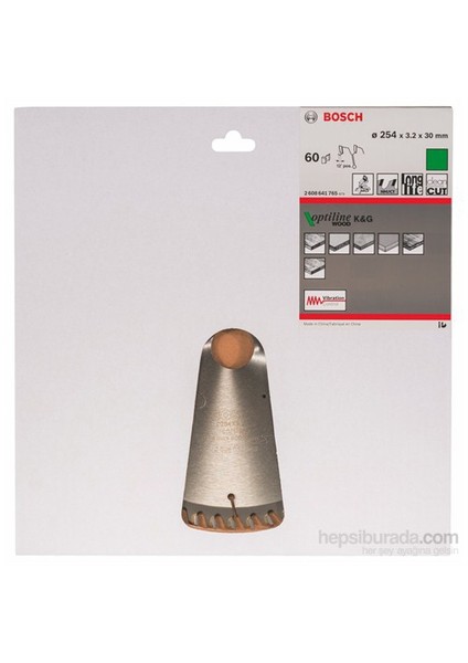 - Optiline Serisi Ahşap İçin Daire Testere Bıçağı - 254 X 30 X 3,2 Mm, 60 Diş
