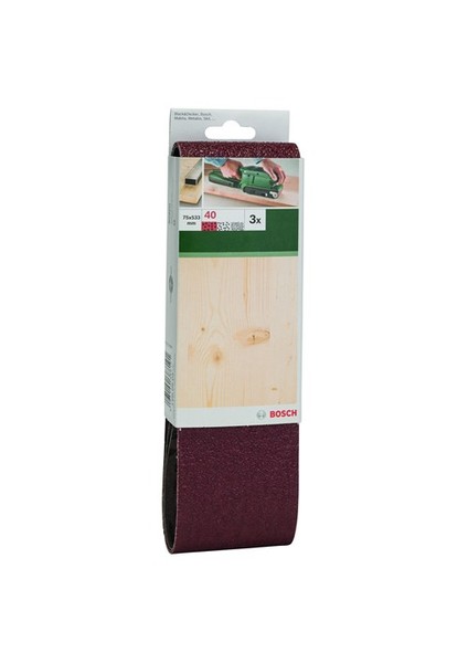 - Tank Zımpara Kağıdı 3'Lü, 75 X 533 Mm 40 Kum