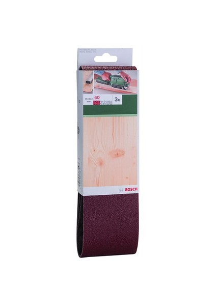 - Tank Zımpara Kağıdı 3'Lü, 75 X 533 Mm 60 Kum