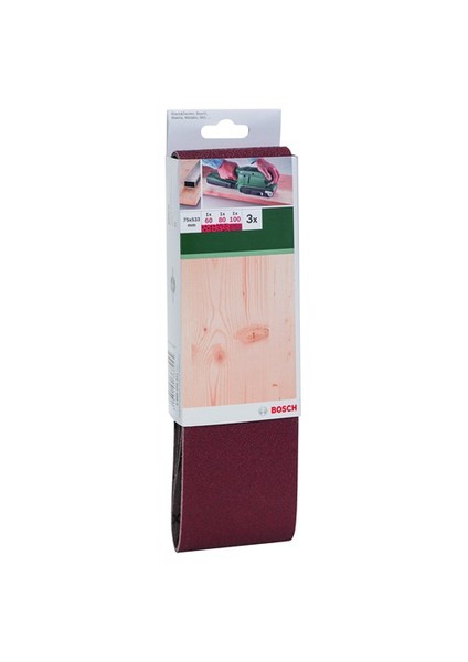 - Tank Zımpara Kağıdı 3'Lü Set, 75 X 533 Mm 60/80/100 Kum