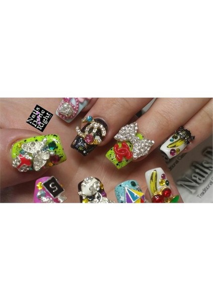 Nail Art Tırnak Taşı Chn Renkli Taşlı