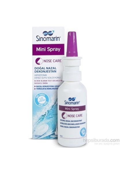 Çocuk Deniz Suyu Spreyi 50Ml