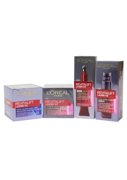 L'Oréal Paris Revitalift Lazer X3 4Lü Süper Set (  )